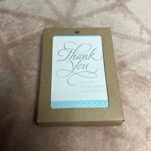 Thank you cards - sympathy 24pk